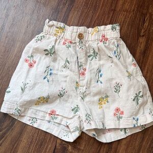 H&M Kids Floral Print Shorts - Cream